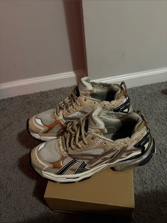 Balenciaga Other - Balenciaga Cream Beige Layered Mesh Runner Sneakers